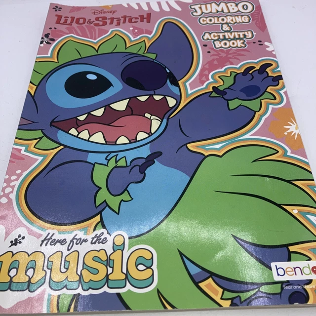 DISNEY LILO & Stitch Jumbo Coloring & Activity Book Here For The Music