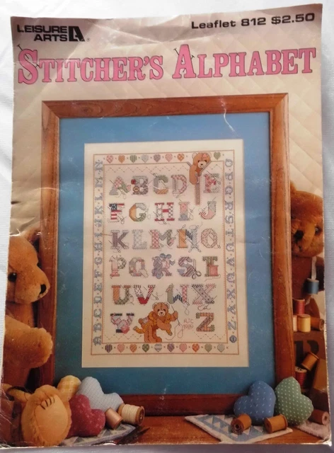Stitcher's Alphabet Cross Stitch Chart Leaflet