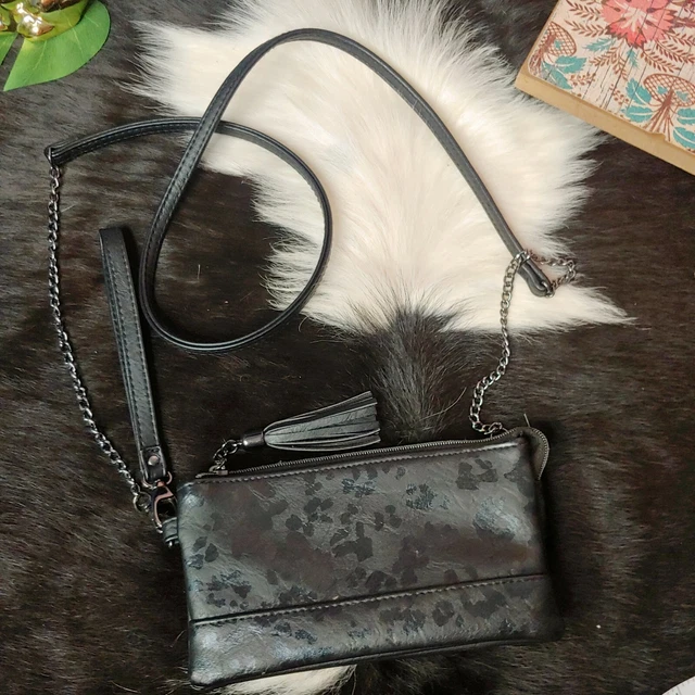 Maurices Convertible Crossbody Faux Leather Cheetah Animal Print Bag Wristlet
