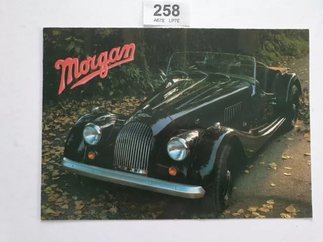 Morgan Plus 8 And 4/4 Foldout Poster Car Sales Brochure 1986