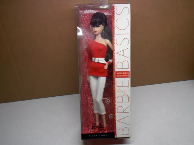 Barbie Basics Doll Model No. 03 Collection Red Black Label 2010 Mattel