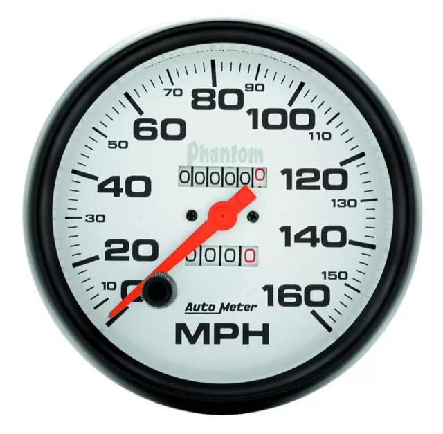 AutoMeter 5895 GAUGE, SPEEDOMETER, 5" , 160MPH, MECHANICAL, PHANTOM Body