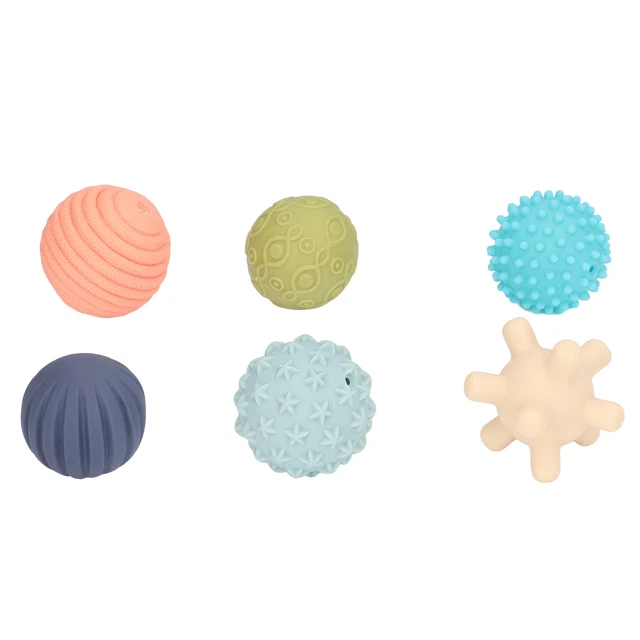 Textured Sensory Ball 6pcs Baby Sensory Ball For 6 Month Old+ Infant For Family