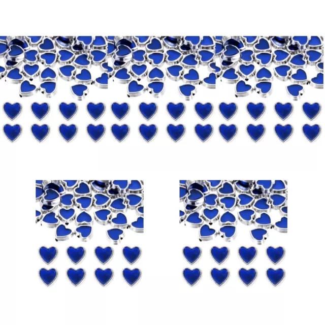 500 Pcs Charmes De Coeur Collier Perle Perles Éparses Trousse Perçage