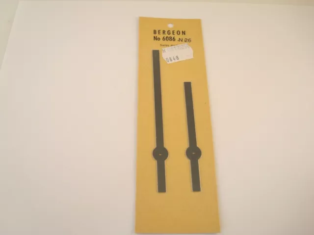 Genuine Bergeon Clock Hands - 6086N29 - Art Deco - Professional Quality