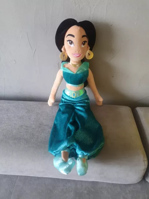 Disney Store Princess Jasmine  20" Soft Plush Doll Toy Aladdin