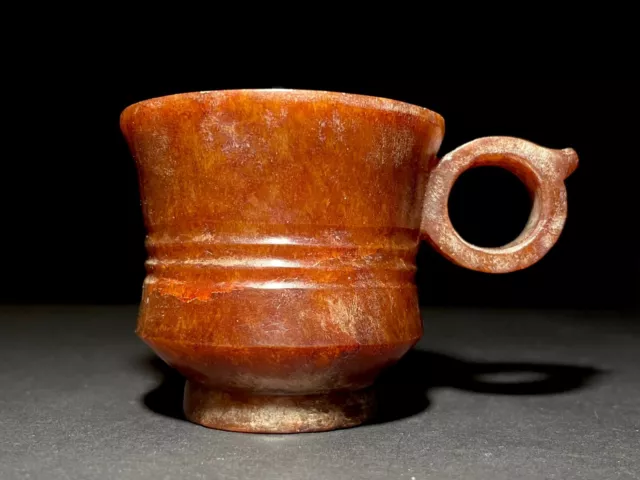 Rare Chinese Hetian Jade Cup Wine Cup Han dynasty 206B.C.-220A.D.