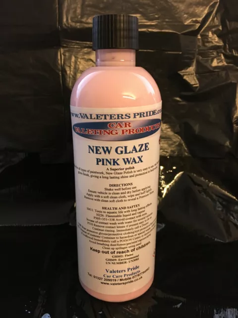 500ml New Glaze Pink Wax For New Vehicles And Used Vehicles with Good Paintwork