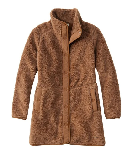 Sherpa Jacket Ll Bean Teddy Coat LL BEAN WOMEN'S Sherpa