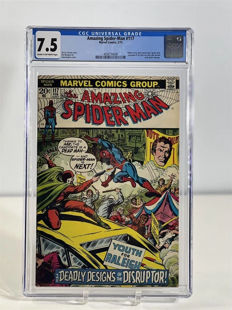 Amazing Spider-Man 117 2/73 Marvel Comics Universal CGC 7.5 CREAM TO OFF-WHITE