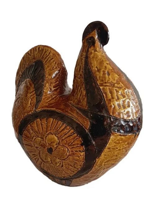 VINTAGE MID CENTURY Italian Aldo Londi Pottery Chicken - Bitossi $295. ...