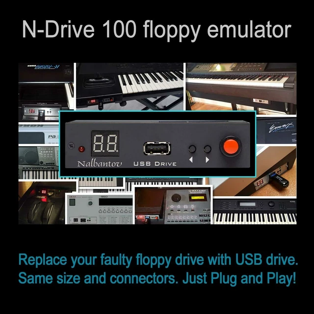 FLOPPY DRIVE USB Emulator Nalbantov N-Drive eXtreme for Yamaha AR