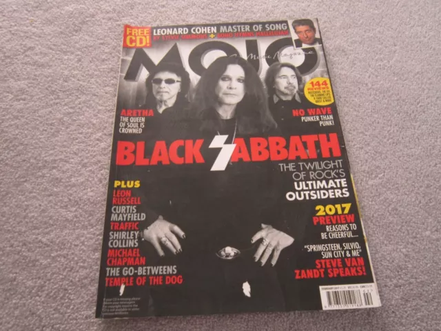 Mojo magazine,no 279 ,February 2017 ,Black Sabbath cover