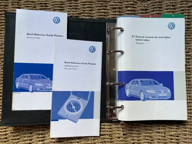 Vw Volkswagen Phaeton Handbook Owners Manual Wallet Pack 2005 Print