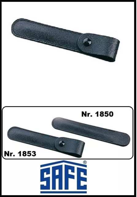 Lederetui Stecketui mit Druckknopf 120 mm SAFE 1853 für Pinzetten bis 120 mm