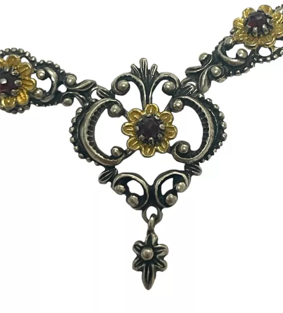 silber collier 835, Antik, Vintage, Halskette, Trachtenschmuck