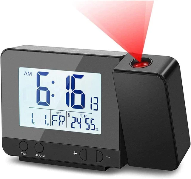 DEOFDE SVEGLIA CON Proiezione Sveglia Digitale Con Ampio Display