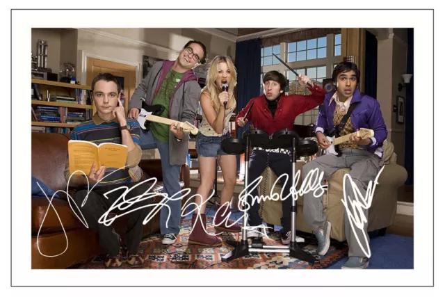 The Big Bang Theory Cast Multi Signed Photo Print Autograph