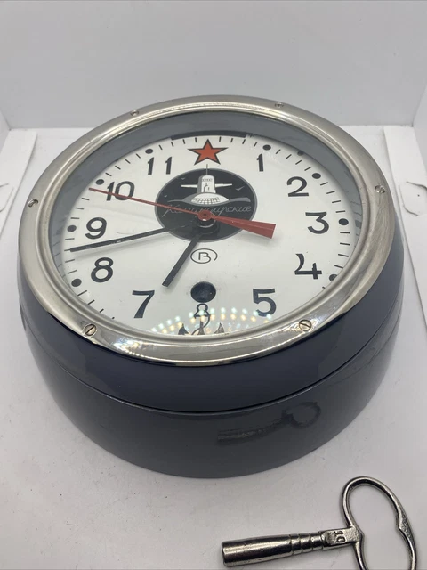 RUSSISCHE U-BOOT UHR, Schiffsuhr, Wanduhr, mechanische Uhr EUR 329