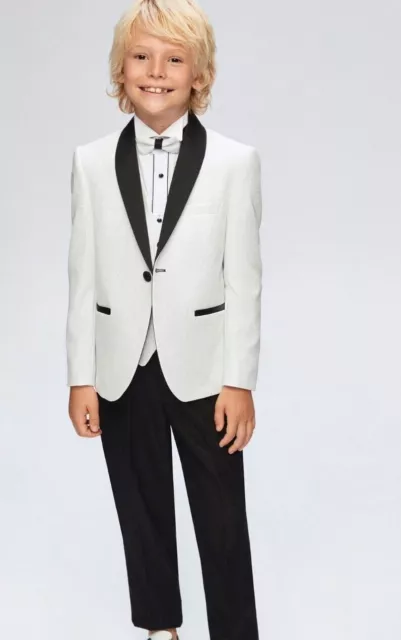 Brand New Boys Formal 5 Piece Suit Boy Prom Wedding Suit In White  Ages 1 To 15
