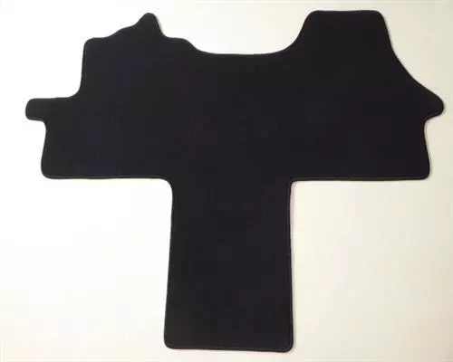 Fußmatte 1-tlg feiner dicker Velour Teppich schwarz passend für Citroen Jumper