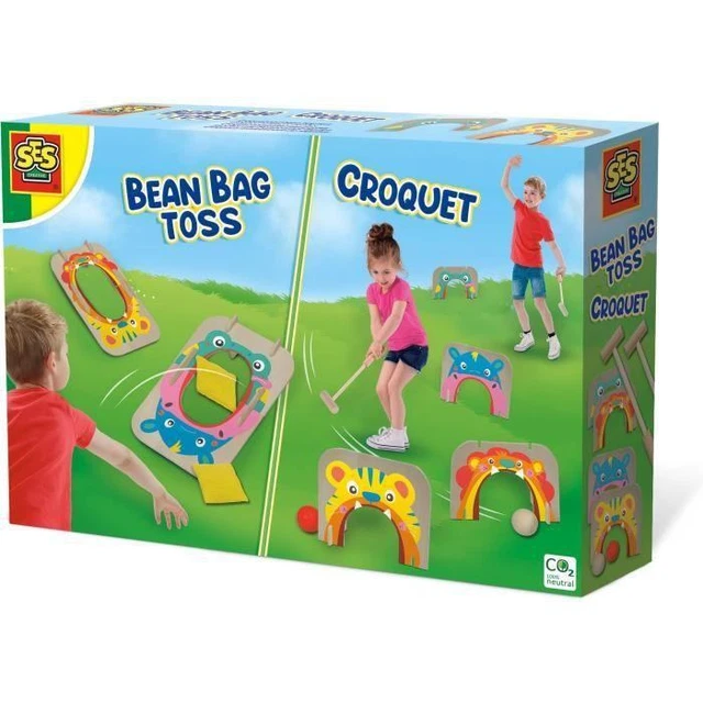 Jeu De Cornhole Géant 6 Paniers - Lancer De Sacs De Haricots Extérieur & Intérieur, Idéal Enfants & Adultes Pour Fêtes Et Jardin