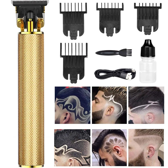 Cortadoras de pelo Candyfouse para hombre, recortadoras de pelo inalámbricas recargables cuerpo metálico