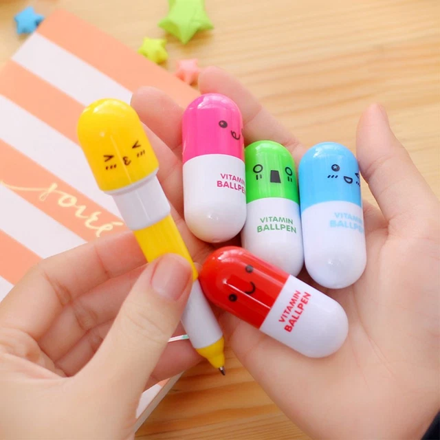 Pill Pattern Stationery Ballpoint Pen School Supplies Office Accessories
