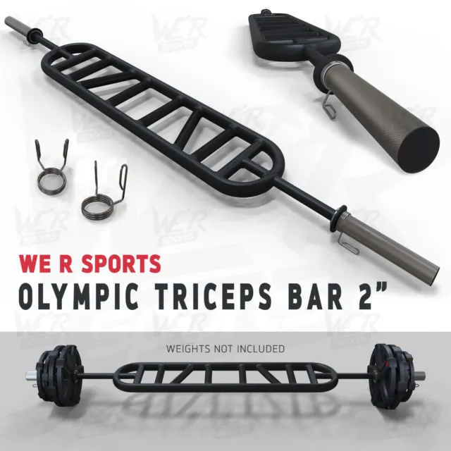 We R Sports Olympic Triceps Bar Parallel & Angled Handle Gym Multi Grip Bar 2"