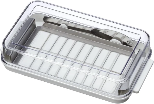 NEW Stainless Cutter Butter Slicer w/ Case and Knife Kitchen tool Made in JP