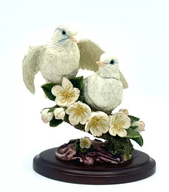 The Stratford Collection Dove Pair Hand Crafted Hand Painted By Country Artists