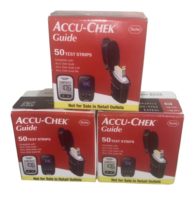 Tiras reactivas guía Accu-Chek EXP 02/2024, 150 unidades, ENVÍO GRATUITO