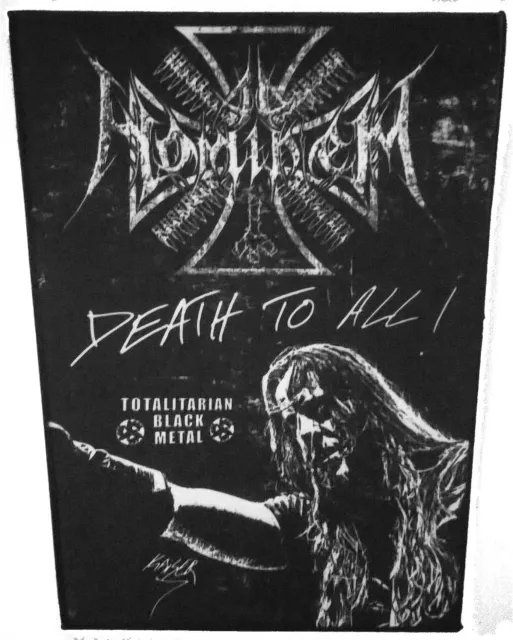 Ad Hominem - Death To All Backpatch,neu,Goatmoon, Peste Noire
