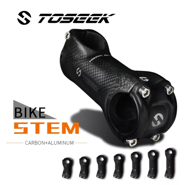 Hot Toseek 3K Carbon fiber Mountain Bicycle Stem 31.8mm Clamp MTB Road Bike Stem