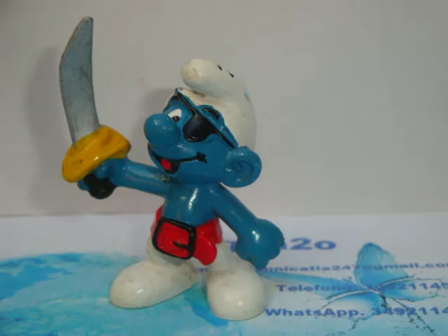 Puffi Puffo Pirata 20104 Smurf Pirate Variante 3A   Pejo © West Bully Germany