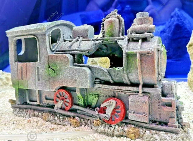 Air Action Train Wreck Aquarium Fish Tank Ornament air stone