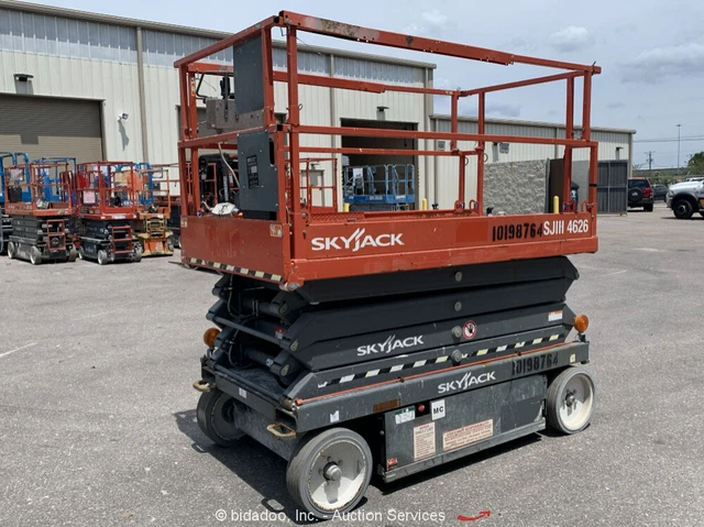 2016 Skyjack SJIII-4626 26' Electric Scissor Lift Man Aerial Platform bidadoo