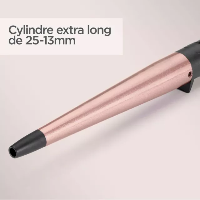 Babyliss Boucleur Professionnel Conical Wand en Quartz - Céramique C454E 2