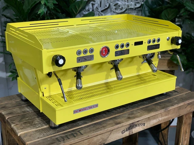 La Marzocco Linea Pb 3 Gruppo Macchina Caffe' Espresso Gialla Custom La Marzocco
