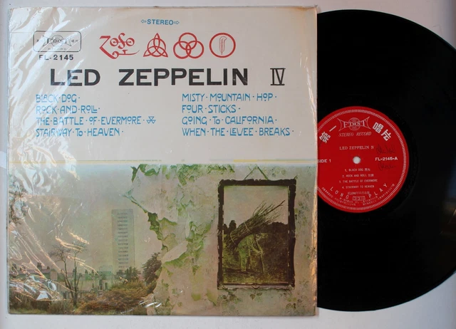 LED ZEPPELIN LED Zeppelin IV Taiwan LP 1971 First FL2145 Diff. Cover