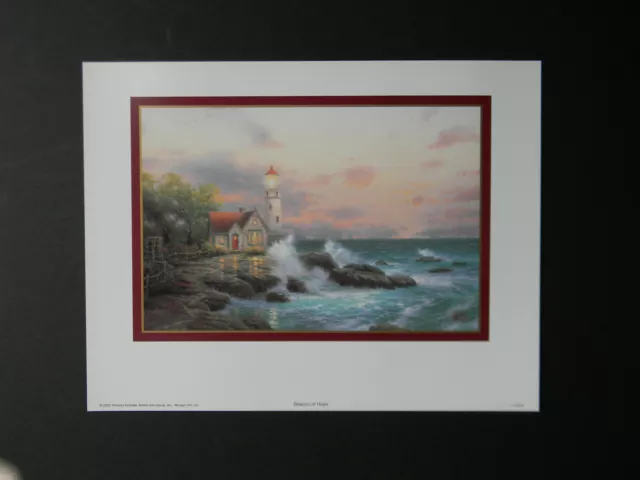 Thomas Kinkade 2003 Collector's Print BEACON OF LIGHT 10x13 PaperSize Lighthouse