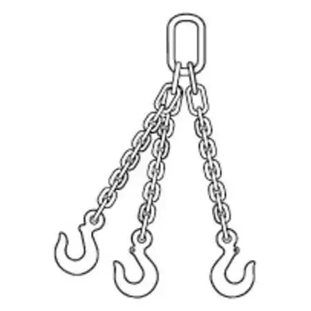 Zoro Select 200000969 Chain Sling,5 Ft. L,Tos Sling Type