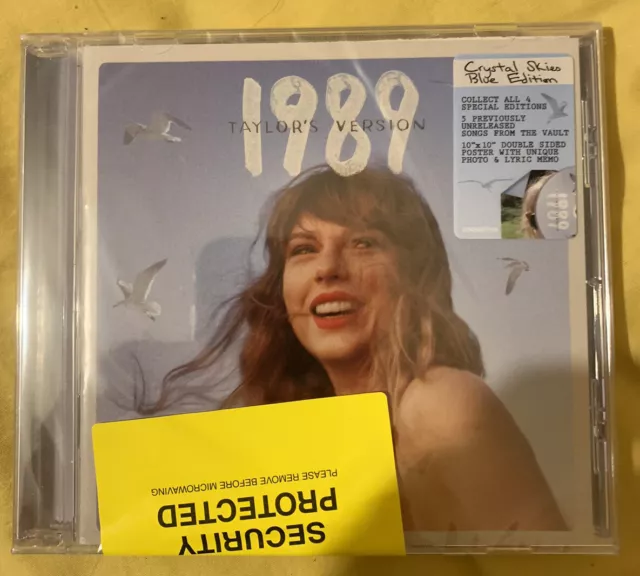 Taylor Swift 1989 (Taylor's Version) - Crystal Skies Blue Edition + Poster  - Sealed UK CD album