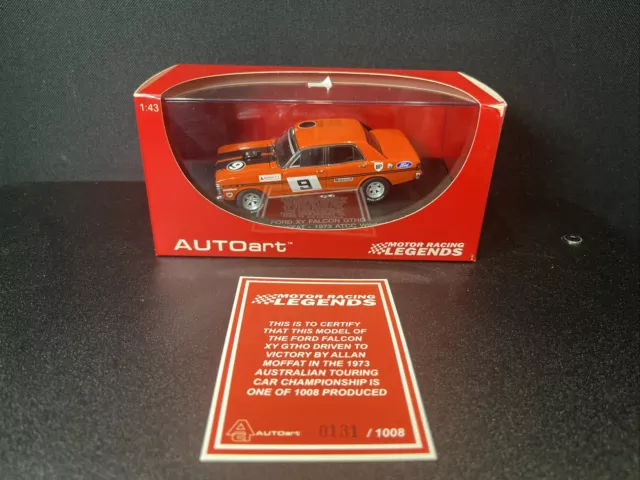 1/43 Biante/Autoart Ford XY Falcon GTHO #9 1973 ATCC Winner Alan Moffat