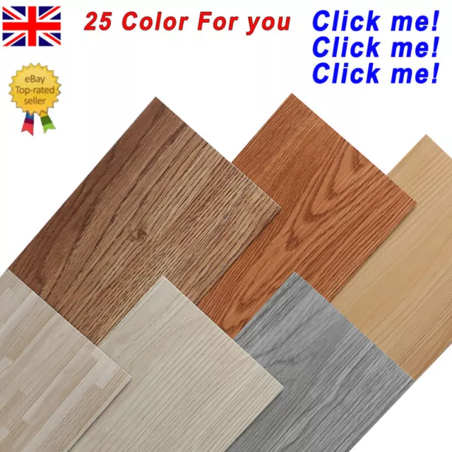 5m²/36Pack Thick Self-adhesive Luxury PVC Tiles Flooring Plank Waterproof UK