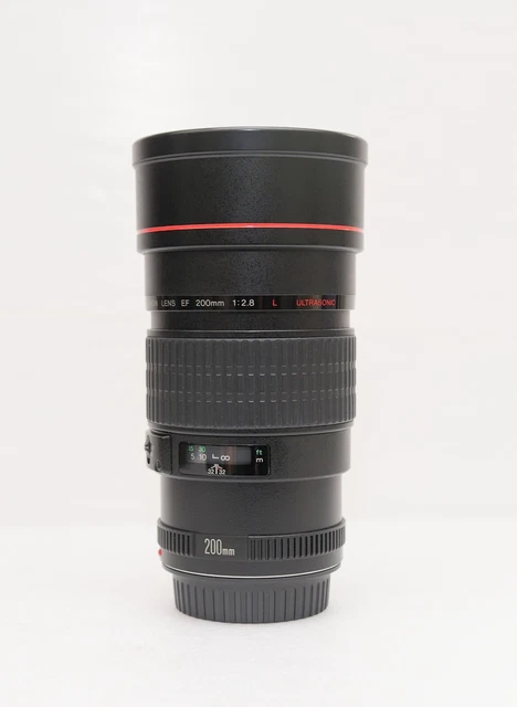 Télé-objectif Canon 200 mm f2,8 EF - L UltraSonic USM + étui protection simili