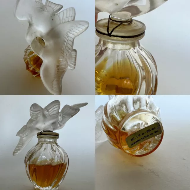 VTG L'Air du Temps Nina Ricci Cochran 1 oz  Parfum Dbl Dove Lalique SEAL UNOPEN