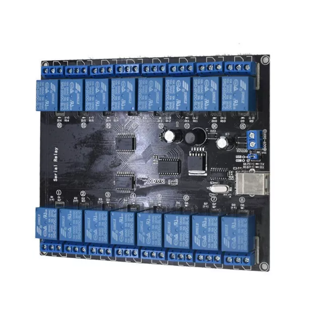 16 Channel 9-36V USB Controlled SPDT Relay Module Opto-isolated Board SRD-5VDC 3