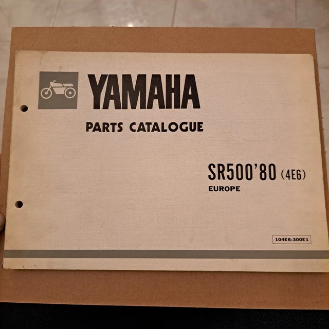 catalogo ricambi moto yamaha sr 500 1980 in inglese catalogue