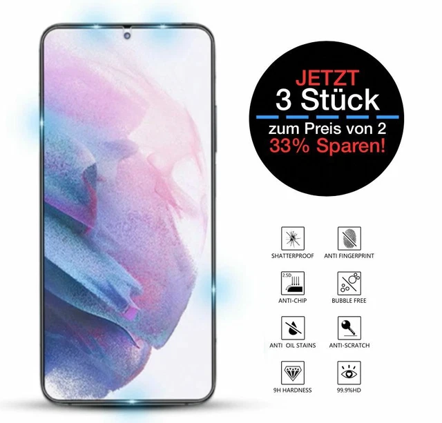 3x Panzerfolie für Xiaomi Redmi Mi 7 8 9 10 11 10T Pro Lite Premium Schutzglas